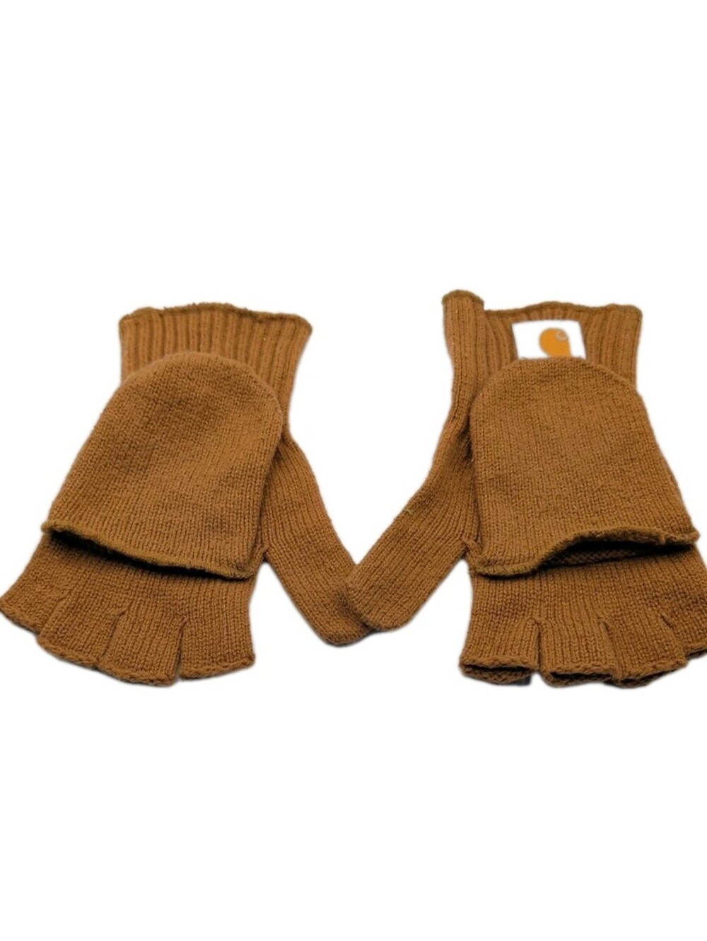 Rare Vintage Carhartt Convertible Flip Top Knit Mittens